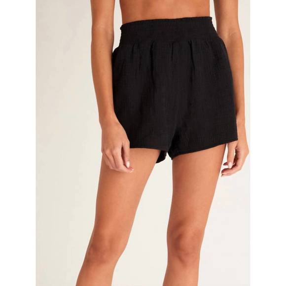 Z Supply Shorts New Z Supply Naila Gauze Short In Black Poshmark